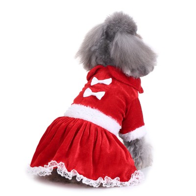 Soft and Warm Christmas Winter Pet Dog Clothes Dress Wholesale Designers Dog Clothes